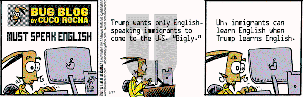 La Cucaracha on Thursday August 17, 2017 Comic Strip