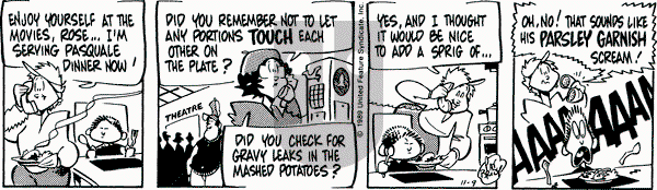 Rose is Rose on Thursday November 9, 1989 Comic Strip