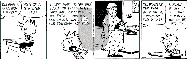 Calvin and Hobbes - Monday September 21, 1992 Comic Strip