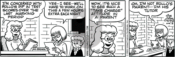 Nancy on Tuesday April 8, 2003 Comic Strip