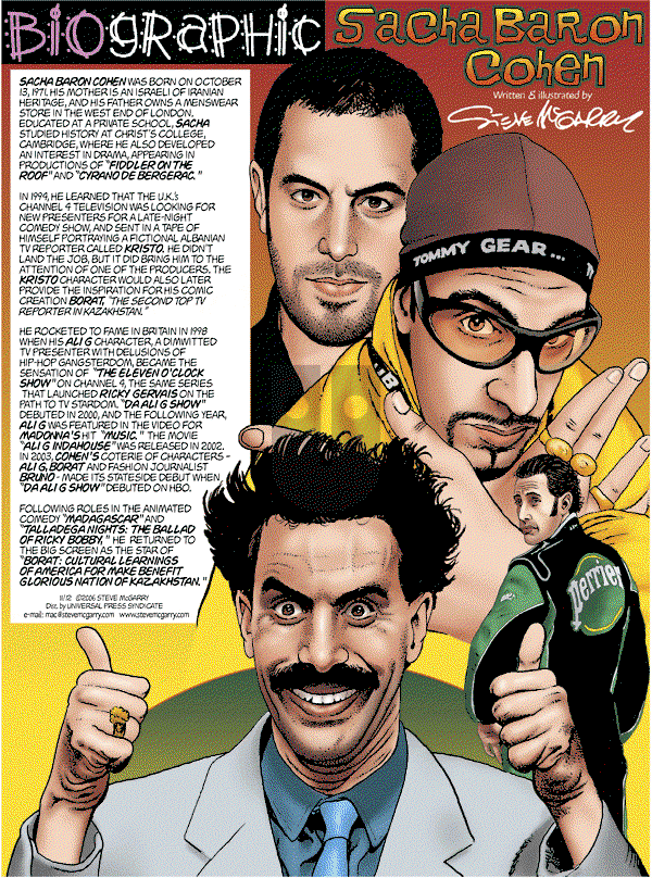 Biographic on Sunday November 12, 2006 Comic Strip