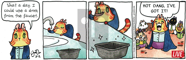 Breaking Cat News on Monday March 2, 2020 Comic Strip