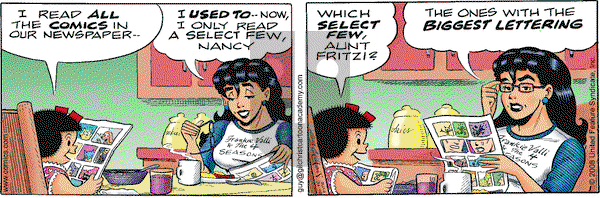 Nancy on Thursday July 31, 2008 Comic Strip