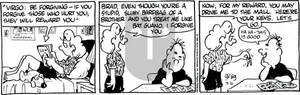 Luann on Wednesday July 11, 1990 Comic Strip