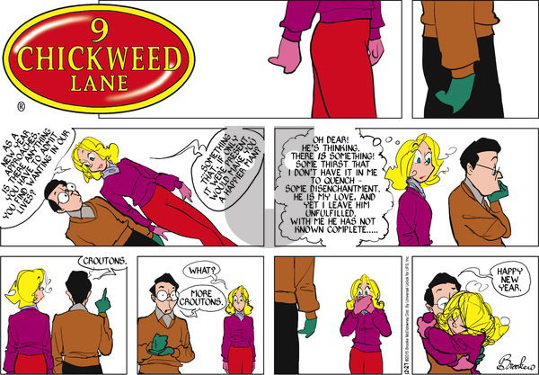 9 Chickweed Lane on Sunday December 27, 2015 Comic Strip