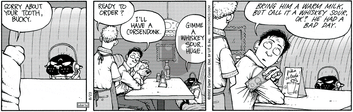 Get Fuzzy - Friday August 23, 2002 Comic Strip