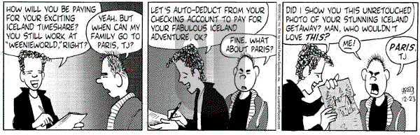 Luann on Saturday December 23, 2000 Comic Strip