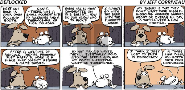 DeFlocked on Sunday November 2, 2008 Comic Strip
