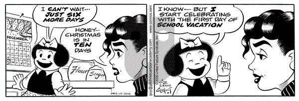 Nancy on Friday December 15, 2006 Comic Strip