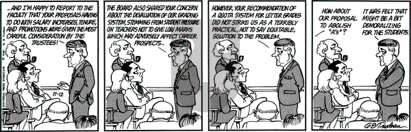 Doonesbury on Thursday November 12, 1981 Comic Strip