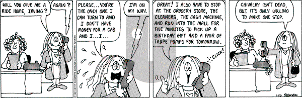 Cathy Classics on Friday January 25, 1991 Comic Strip