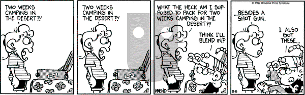 FoxTrot - Saturday August 8, 1992 Comic Strip