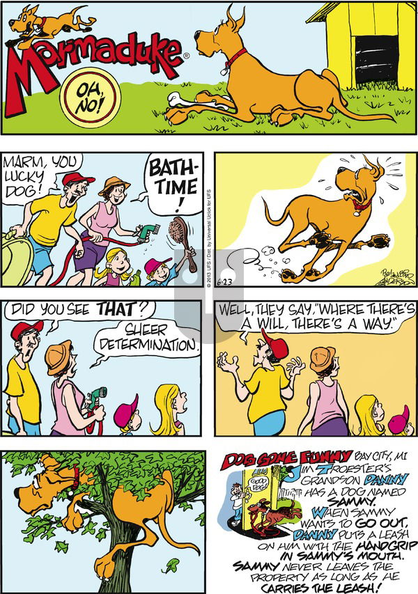 Marmaduke on Sunday June 23, 2013 Comic Strip