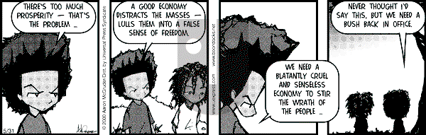 The Boondocks on Wednesday January 2, 2008 Comic Strip