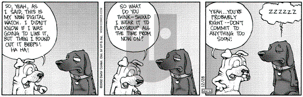 Get Fuzzy on Saturday December 28, 2002 Comic Strip