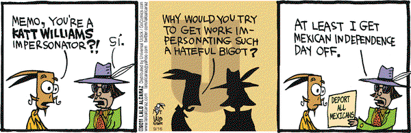 La Cucaracha on Friday September 16, 2011 Comic Strip