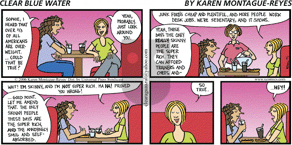 Clear Blue Water on Sunday October 1, 2006 Comic Strip