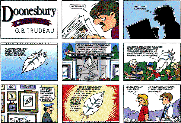 Doonesbury on Sunday February 7, 1993 Comic Strip