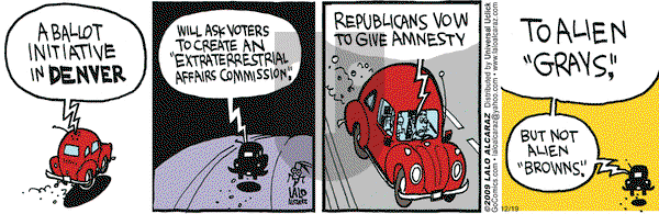 La Cucaracha on Saturday December 19, 2009 Comic Strip
