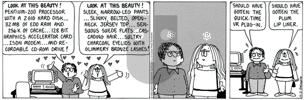 Cathy Classics on Thursday October 3, 1996 Comic Strip