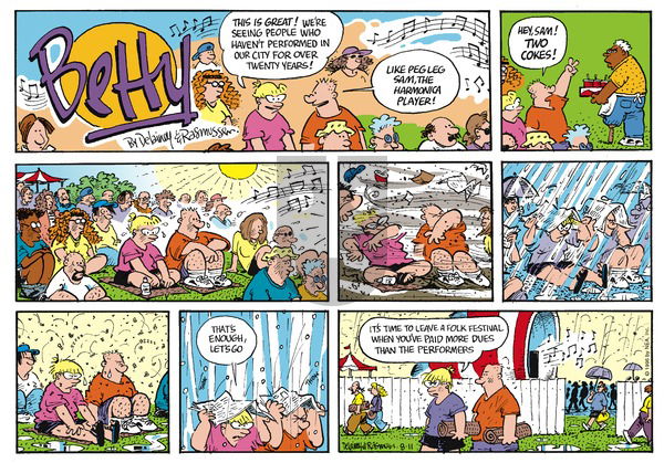 Betty on Sunday August 11, 1996 Comic Strip