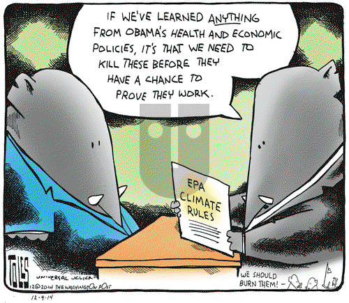 Tom Toles on Tuesday December 9, 2014 Comic Strip
