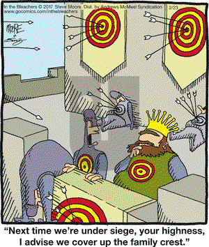 In the Bleachers on Thursday February 23, 2017 Comic Strip