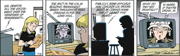 Doonesbury on Saturday July 10, 2004 Comic Strip