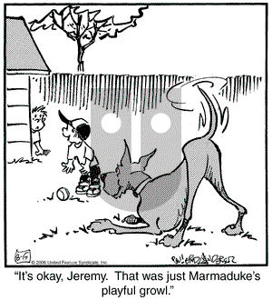 Marmaduke on Tuesday August 15, 2006 Comic Strip