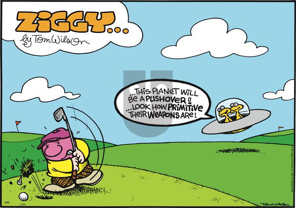 Ziggy - Sunday March 30, 2014 Comic Strip