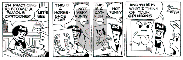Nancy on Wednesday January 22, 1997 Comic Strip