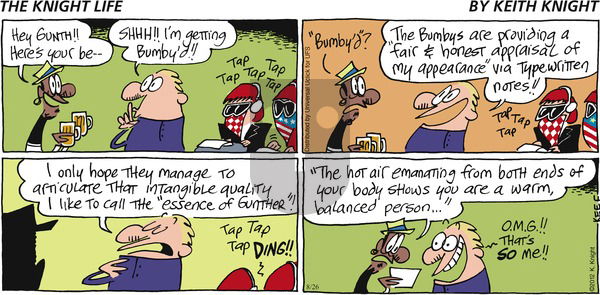 The Knight Life on Sunday August 26, 2012 Comic Strip