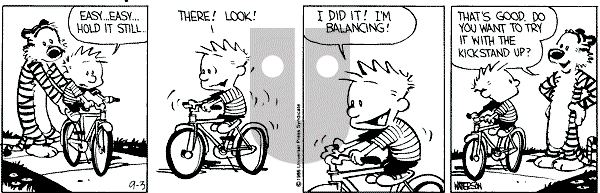 Calvin and Hobbes - Wednesday September 3, 1986 Comic Strip
