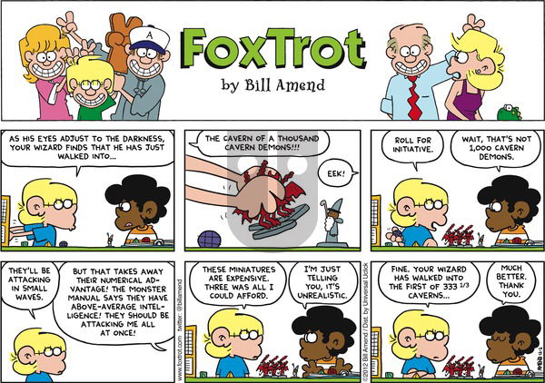 FoxTrot on Sunday December 2, 2012 Comic Strip