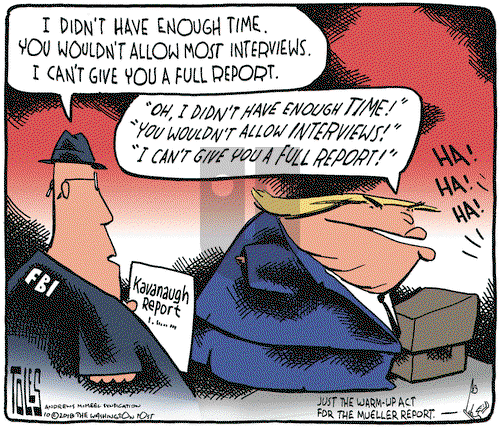 Tom Toles on Friday October 5, 2018 Comic Strip