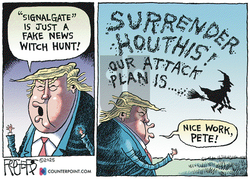 Rob Rogers on Thursday April 24, 2025 Comic Strip
