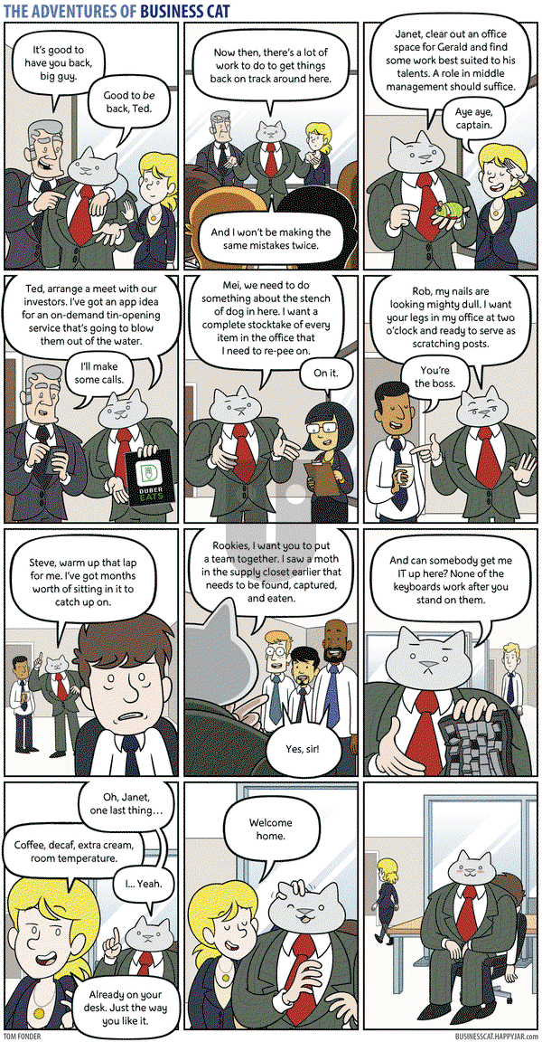 The Adventures of Business Cat on Thursday July 21, 2022 Comic Strip