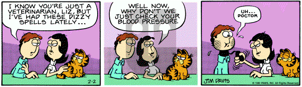Garfield on Saturday February 2, 1980 Comic Strip