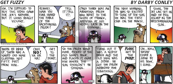 Get Fuzzy on Sunday February 5, 2012 Comic Strip