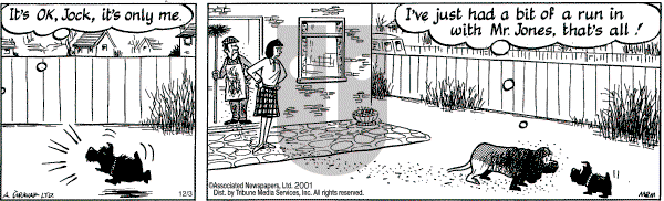 Fred Basset on Monday April 22, 2002 Comic Strip