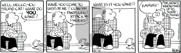 Drabble on Wednesday August 14, 2002 Comic Strip