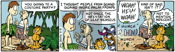 Garfield on Friday March 31, 1995 Comic Strip