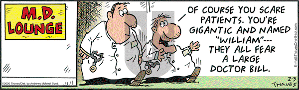 Frank and Ernest on Monday February 3, 2020 Comic Strip