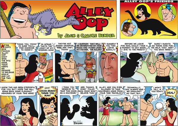 Alley Oop on Sunday October 14, 2012 Comic Strip