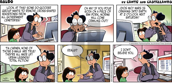 Baldo on Sunday September 13, 2009 Comic Strip
