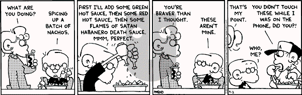 FoxTrot on Monday April 2, 2001 Comic Strip