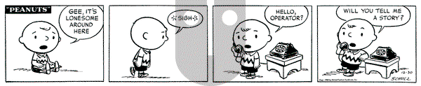 Peanuts on Saturday December 30, 1950 Comic Strip