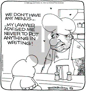 Ziggy on Tuesday March 3, 1998 Comic Strip