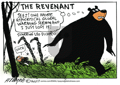 Henry Payne on Monday February 29, 2016 Comic Strip