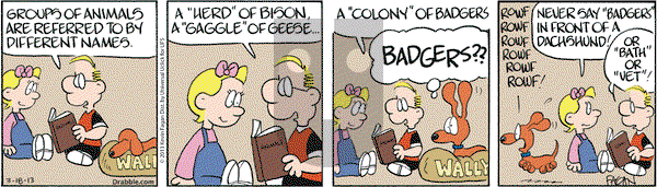 Drabble on Monday March 18, 2013 Comic Strip